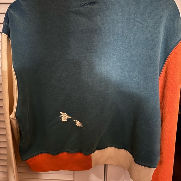 Lanvin Paris Color Block Sweatshirt Size: Small - Picture 9 of 10